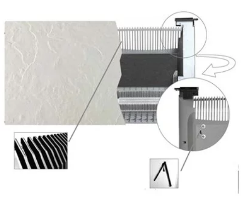 Radiateur Touch Silicum 800W Ardoise blanche