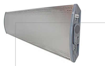 Ducasa Inox convecteur mural slimline en acier inoxydable pour position sous la fenêtre