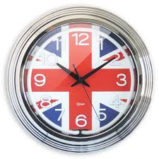 Horloge Néon Drapeau London Orium